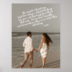 Rumi Love Story Add Your Photo Poem Poster