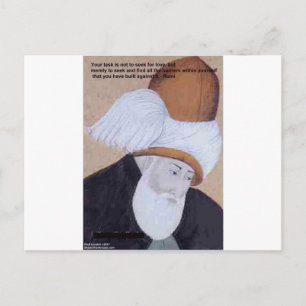 Rumi "Obstacles Of Love" Quote On Gifts Tees Cards