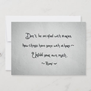 Rumi Quote Greeting Card