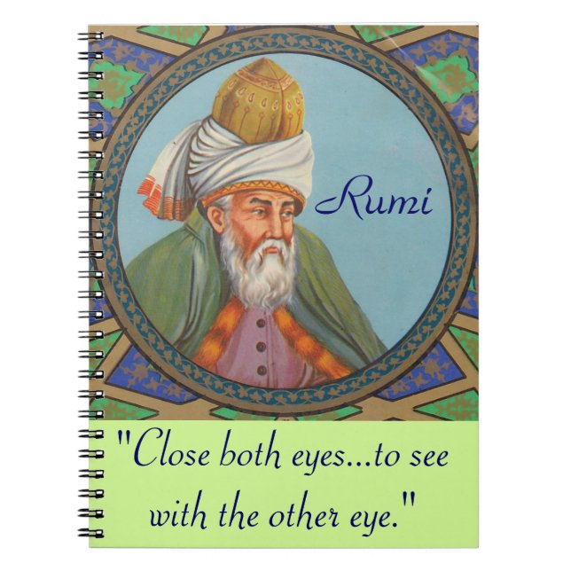 Rumi quote notebook (Front)