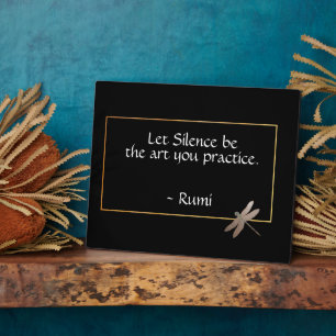 Rumi Silence Quote Tabletop Plaque