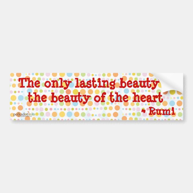 Rumi: The Only Lasting Beauty Sticker (Front)