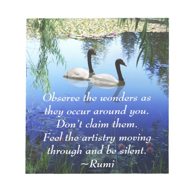 Rumi The wonders Notepad (Front)