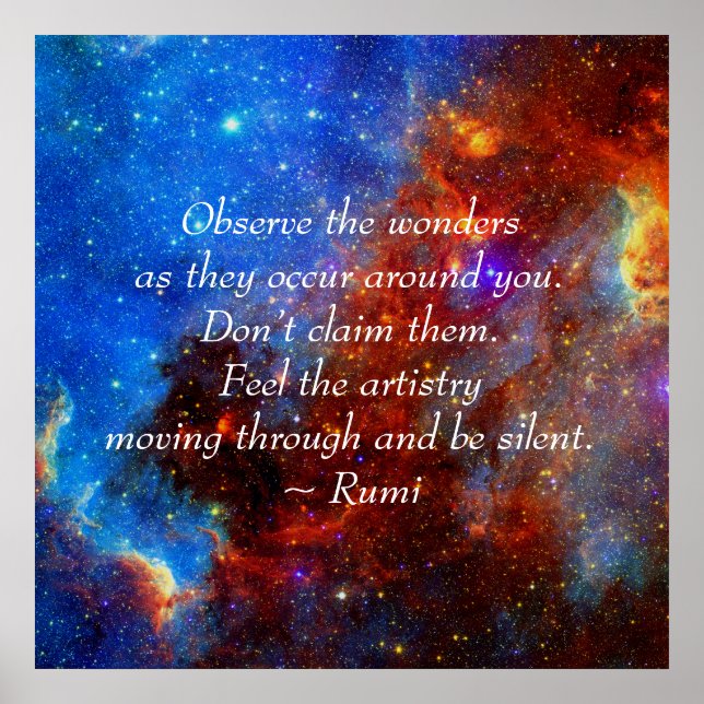 Rumi The wonders Poster (Front)