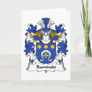 Ruminski Family Crest Card