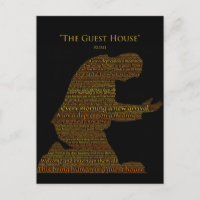 Rumi's "The Guest House" Poem Postcard