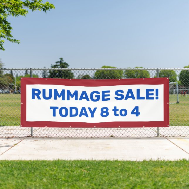 Rummage Sale! Custom Patriotic Banner (Insitu)
