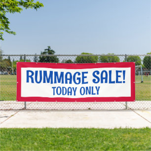 Rummage Sale! Patriotic Banner