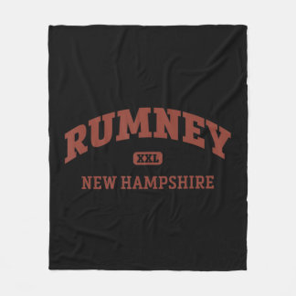 Rumney College Style Rock Climbing Area Design Fleece Blanket