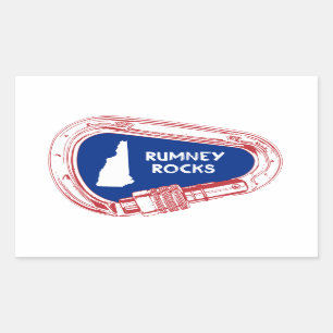 Rumney Rocks Climbing Carabiner Sticker