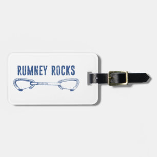Rumney Rocks Climbing Quickdraw Luggage Tag
