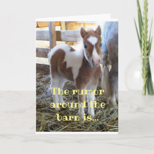 RUMOR AROUND THE BARN IS YOU R TURNING "30" CARD