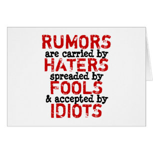 RUMORS ~ Confiance de la carte / Philosophie
