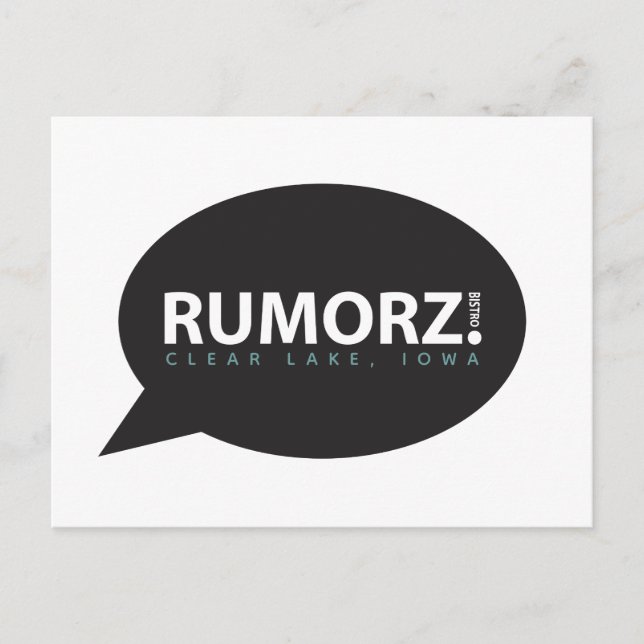 rumorz bistro postcard (Front)