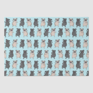 Rump Shaker Pug Puppy Bust A Move Cute Dancing Dog Tissue Paper