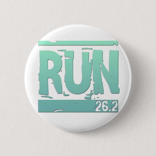 Run 2 Inch Round Button (Front)
