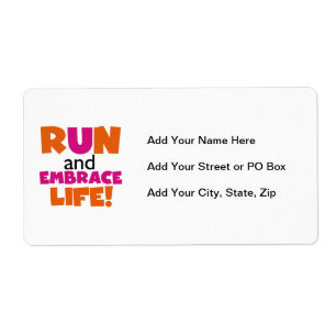 Run and Embrassez Life Orange Pink
