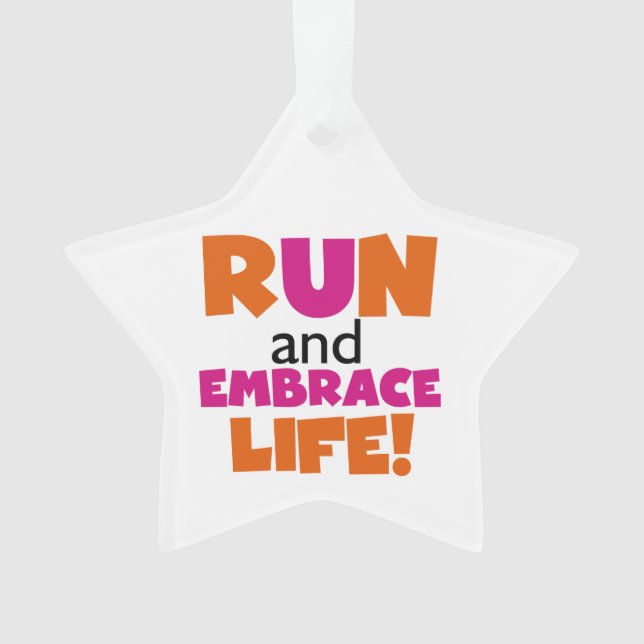 Run and Embrassez Life Orange Pink (devant)