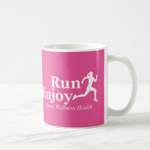Run and enjoy coffee mug
