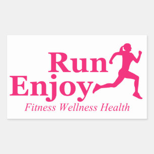 Run and enjoy sticker