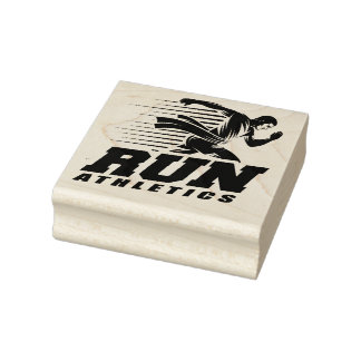 Run Athletics Rubber Stamp