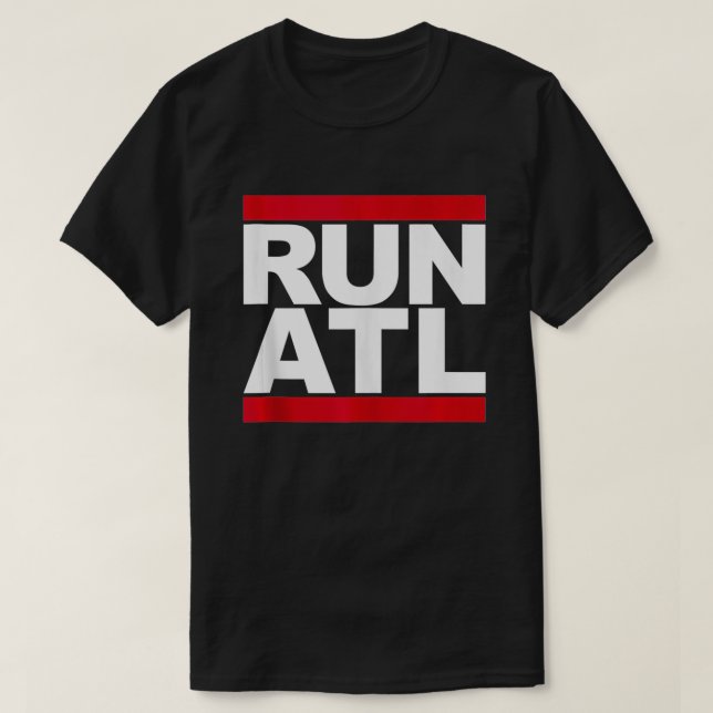 Run ATL Atlanta Running  T-Shirt (Design Front)