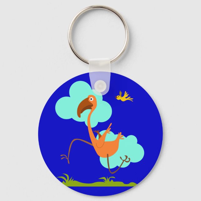 Run Birdie Run Key Chain (Front)