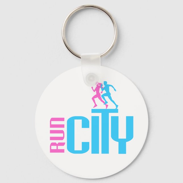 Run city keychain (Front)