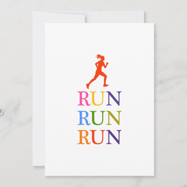 Run Colourful Splash Running women girl (Front)