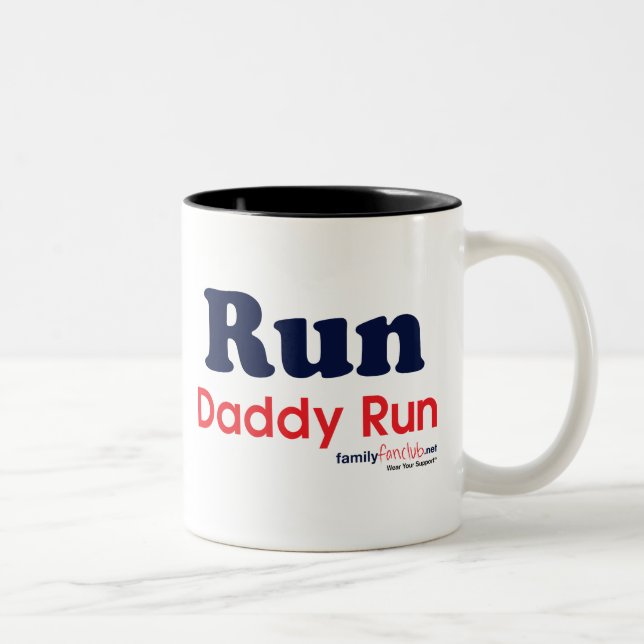 Run Daddy Run Two-Tone Coffee Mug (Right)