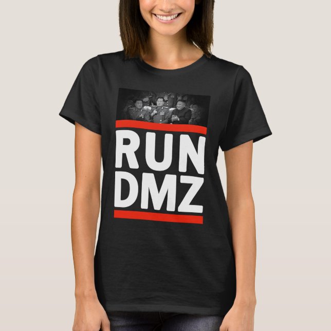 Run DMZ  North Korea T-Shirt (Front)
