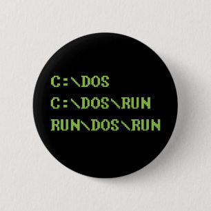 run dos run 2 inch round button