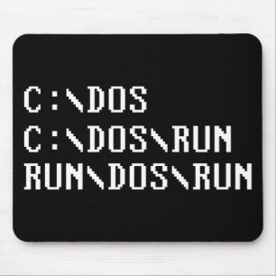 RUN DOS RUN MOUSE PAD
