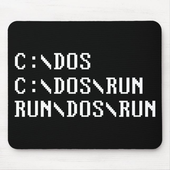 RUN DOS RUN MOUSE PAD (Front)