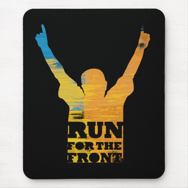 Run For the Front: Watercolor Mouse Pad (Front)