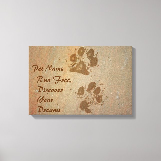 Run Free  Discover Your Dreams  Wrapped Canvas (Front)