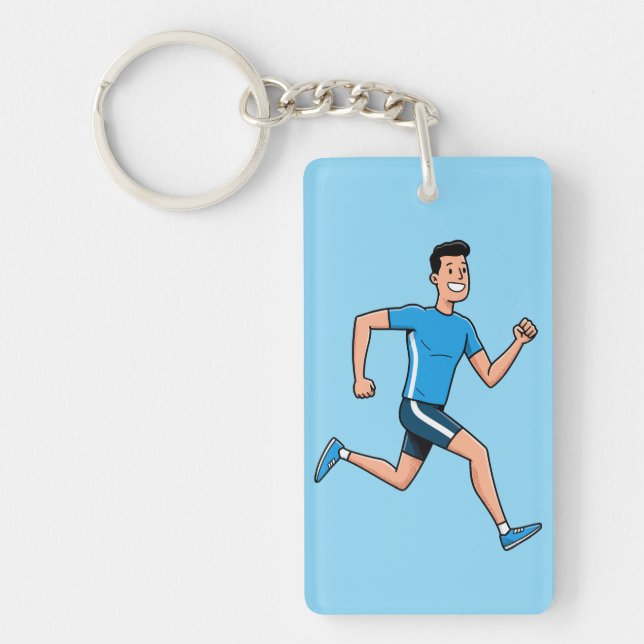Run Gear – Inspirational Running Keychain (Front)