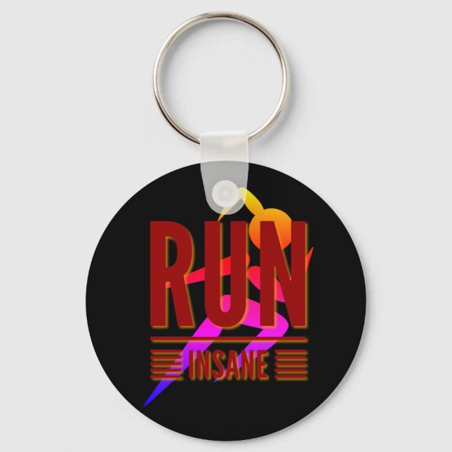 Run Insane Keychain (Front)