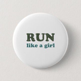 Run like a girl 2 inch round button