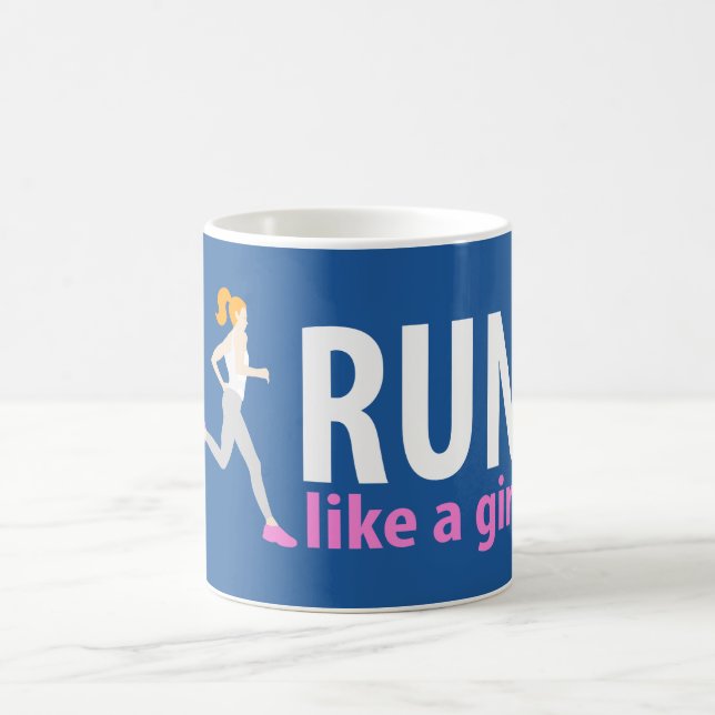 Run like a girl coffee mug (Center)