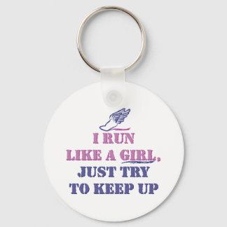 Run Like a Girl Keychain