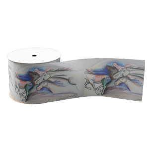 Run Like the Wind Art Printed Ribbon Grosgrain Ribbon