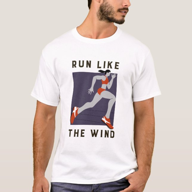 Run like the wind T-Shirt (Front)