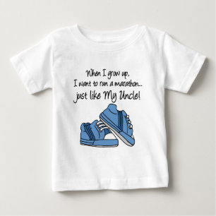 Run Marathon Just Like My Uncle Baby T-Shirt