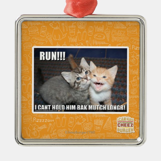 RUN!!! METAL ORNAMENT (Front)