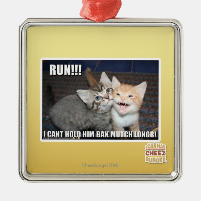 RUN!!! METAL ORNAMENT (Front)