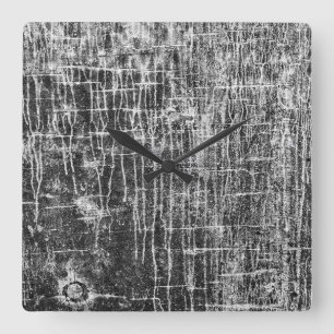 run off walls square wall clock