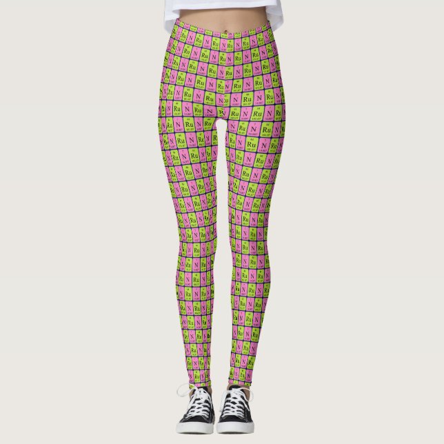 Run periodic table word leggings 1 (Front)