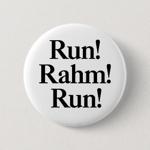 Run Rahm Run 2 Inch Round Button