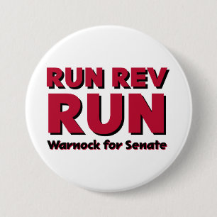 Run Rev Run 3 Inch Round Button